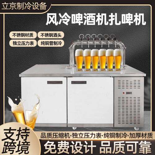 商用啤酒机精酿一体机打酒器风冷立式鲜啤机酒吧西餐厅扎啤机