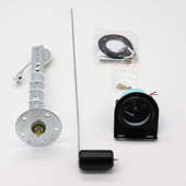 带浮子加油图案 黑色油量仪表 12V汽车改装 配件汽油表赛车改装