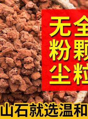 火山石颗粒火山岩原石兰花多肉颗粒盆栽专用水族造景铺面拌土垫底