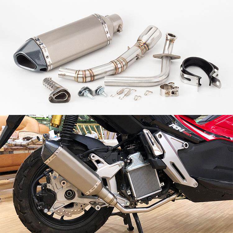 摩托车改装配件ADV150排气管ADV150前段六角消声器X-ADV