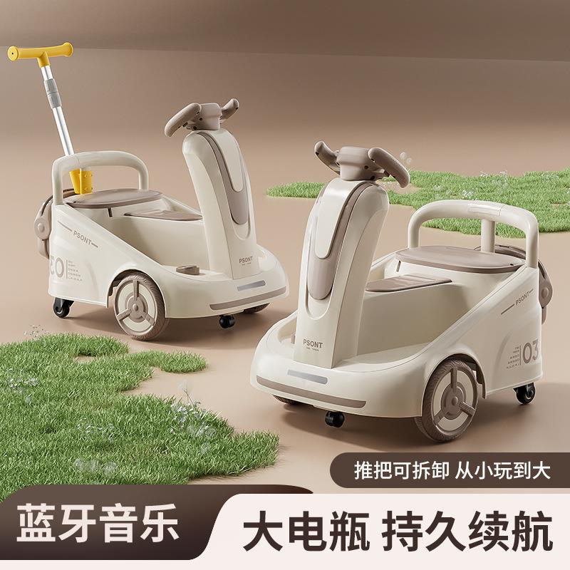 新款儿童电动四轮车带遥控宝宝充电玩具车可坐人可漂移大人手推车