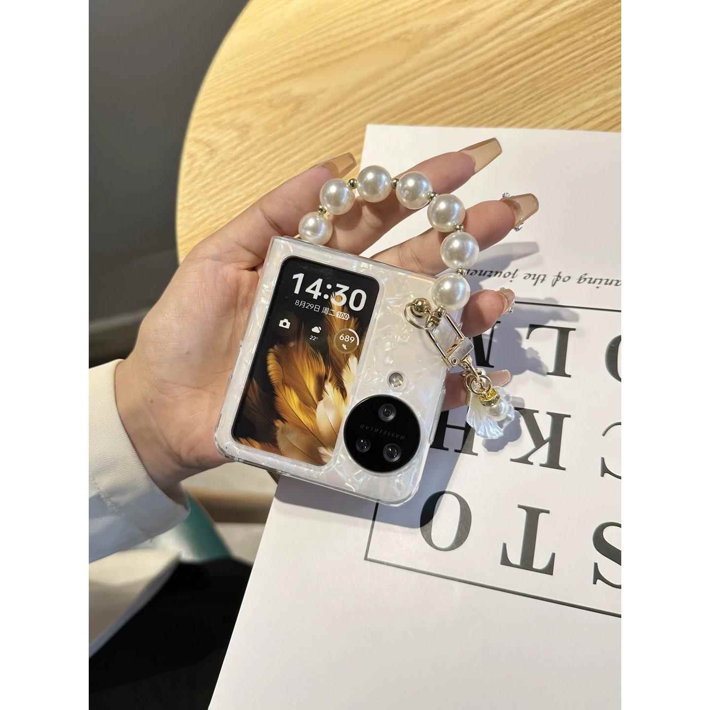 高级感适用oppofindn3flip手机壳新款findn2flip保护套折叠屏oppo小折叠挂绳防摔手机套