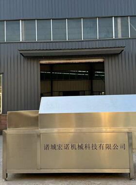 连续式瓜子炒货流水线设备 电磁加腰果热滚筒炒锅 混炒大型炒货机