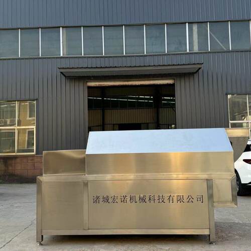 连续式瓜子炒货流水线设备 电磁加腰果热滚筒炒锅 混炒大型炒货机