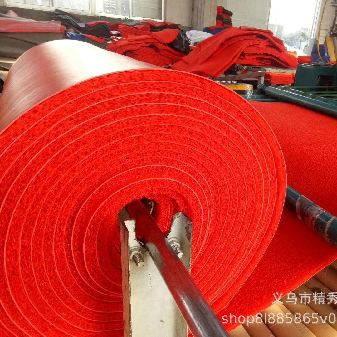pvc丝圈拉丝防水防滑3A中厚拉丝地毯卷材酒店走廊地毯喷丝塑胶地
