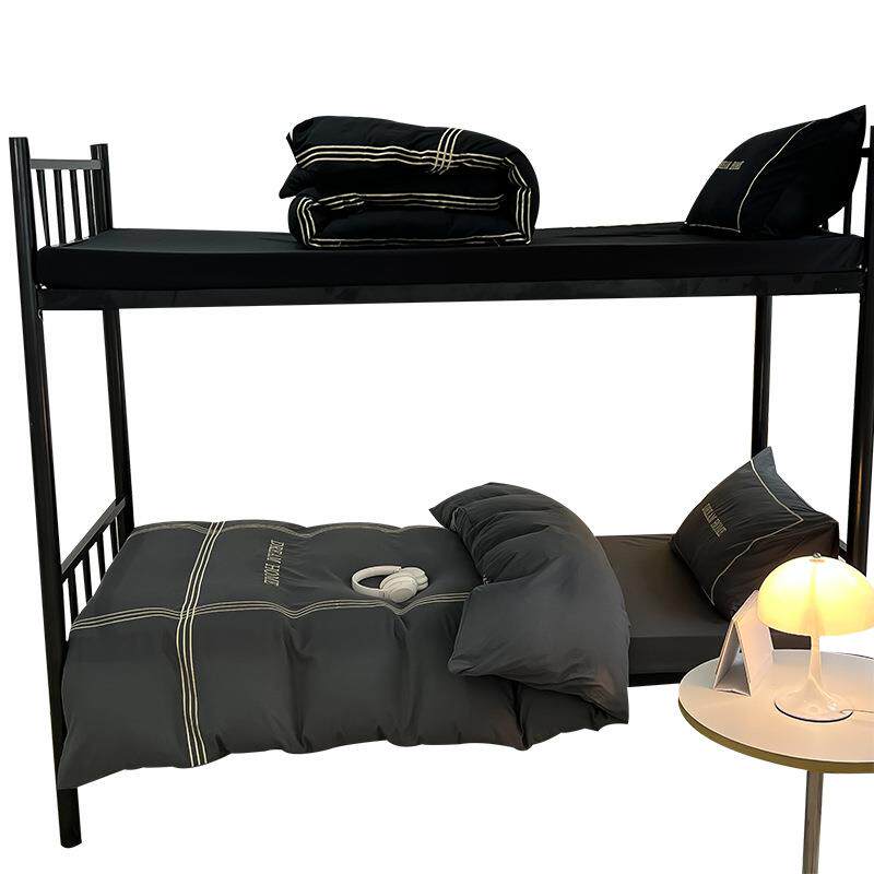 学生宿舍床上三件套简约男生寝室单人床单棉被子被褥套装六件套四