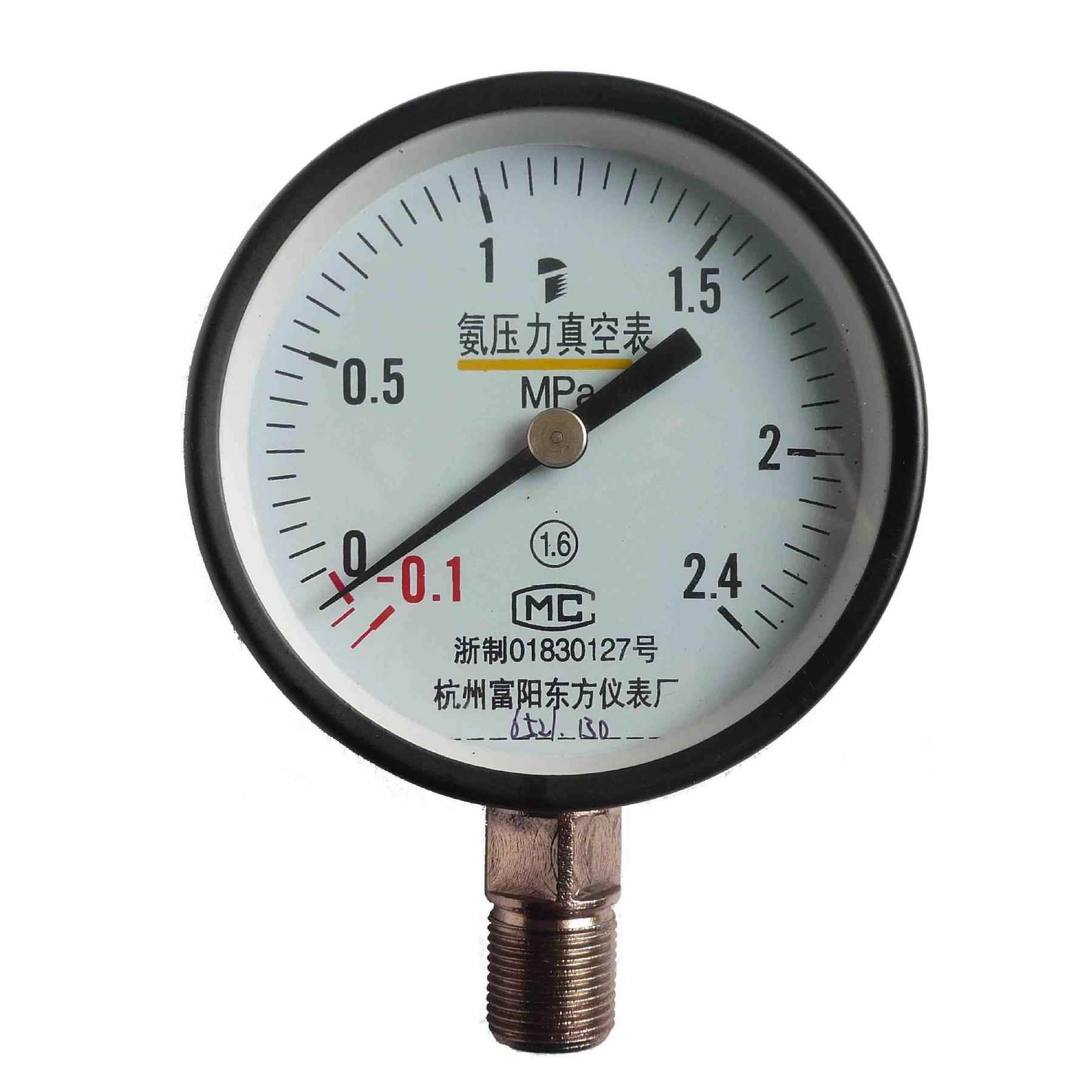 YA-100/150氨用压力表、氨气压力表、不锈钢压力表压力表厂
