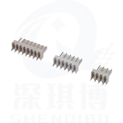 KF2510直针 2.54MM间距 2/3/4/5/6P 接插件米色针座耐温直插DIP