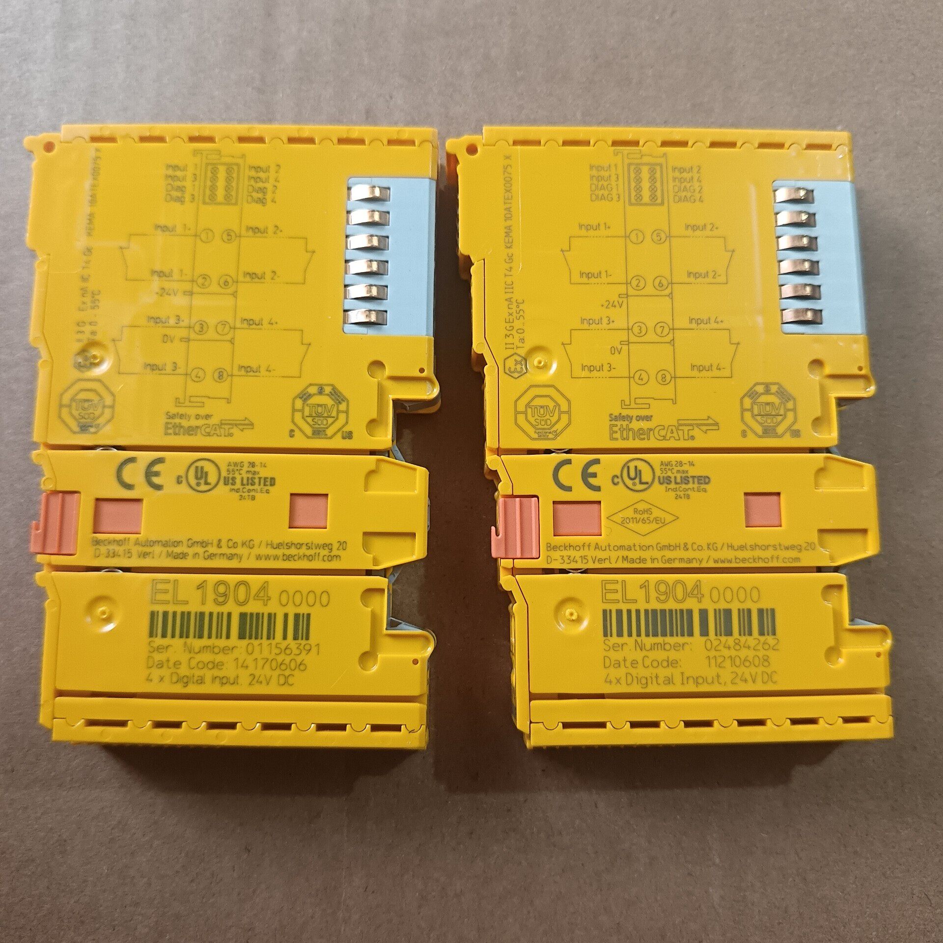 到货 4 个二手拆机件，2 个 EL2904，2 个 EL1