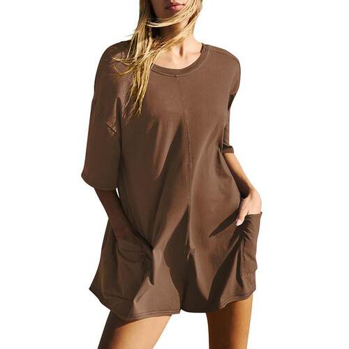 Women'S Solid Romper Casual Romper For Daily Wear Ladies