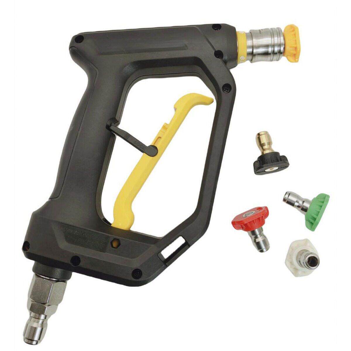 4000psi 压洗车水枪防缠绕接头3/8内丝QC带五色喷嘴