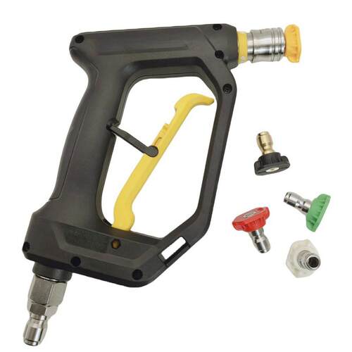 4000psi 压洗车水枪防缠绕接头3/8内丝QC带五色喷嘴