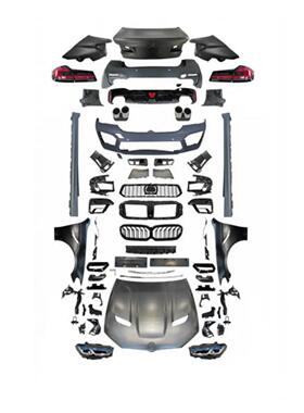 适用于宝马5系F10F18改装M5大包围中网升级保险杠大灯尾灯套件