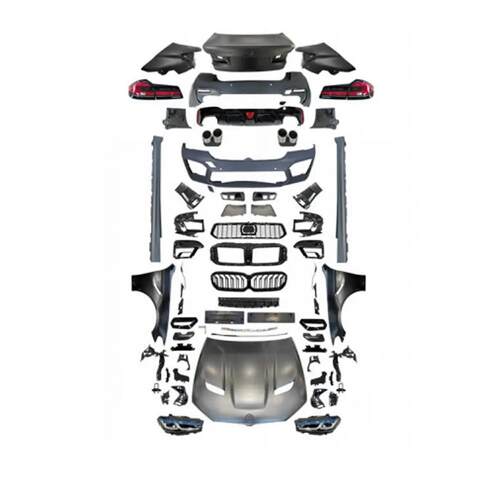 适用于宝马5系F10F18改装M5大包围中网升级保险杠大灯尾灯套件