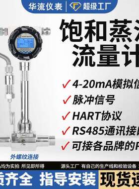 高温防爆流量计LUGB过热蒸汽气体压缩空气导热油数显涡街流量计