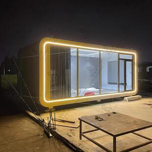 智能方舱小屋民宿户外轻钢集成舱住房可移动酒店客房景区房车住房