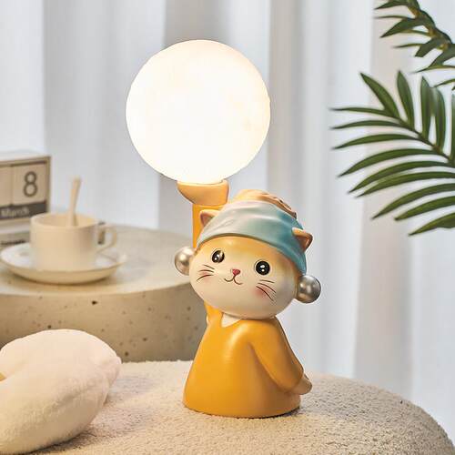 艺术猫拍拍灯小夜灯卧室睡眠灯床头灯氛围感usb供电新款女生礼物