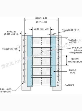 TMS-SCE-1K-3.4-2.0-S1-9泰科Tyco热缩标识管TE可打印分段套管