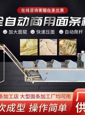 面条机商用全自动大型挂面机立式饺子皮混沌皮多功能电动压面机