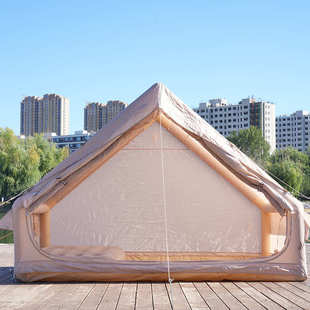 6.3平米透明门款 充气帐篷亲子露营便携免搭建牛津布防水充气帐篷