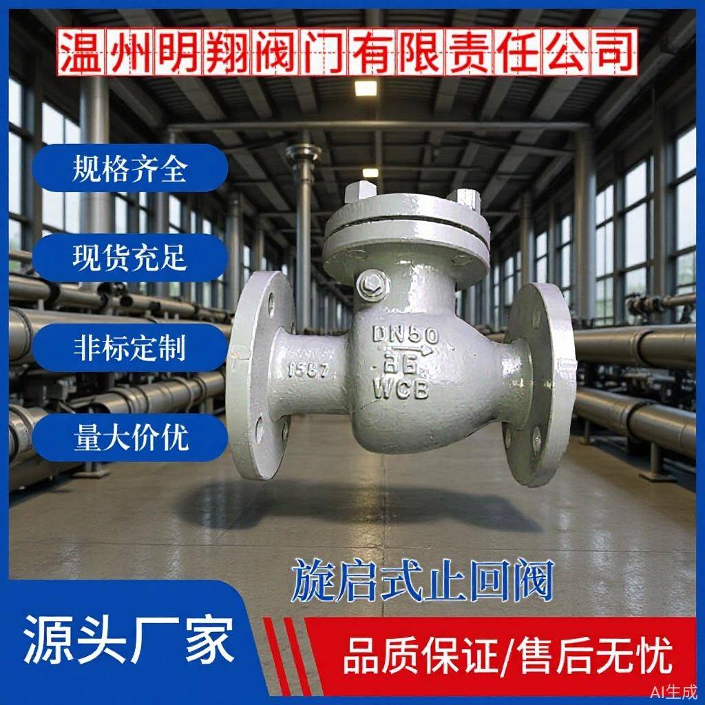 铸钢法兰旋启式止回阀H44H-16C摇摆式止回阀卧式止回阀逆止阀
