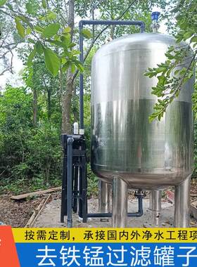 贵州一体化净水设备10吨农村井水去铁锰过滤器重金属多介质过滤罐