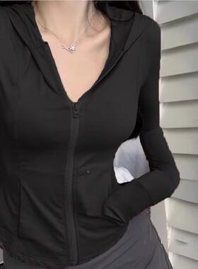 版phop冰丝透气连h帽ZJ-JG001防晒服女夏季韩修身显瘦休闲百搭开i