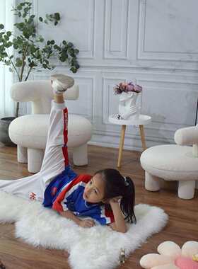 小品家具宝宝儿童可爱沙发幼儿阅读角座椅创意小孩羊羔毛沙发凳子