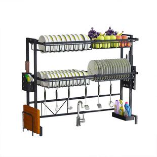 跨境可伸放缩厨筷房水槽置物架台9101面碗碟沥水篮水池洗碗池滤碗