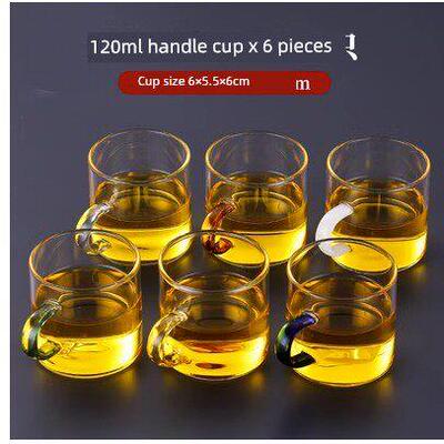 Teacup glass with a small cup of tea Kung Fu teacup Home set