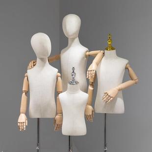 童模特具人形服半身模特儿男女中小道童衣儿童服装模特展示架全身