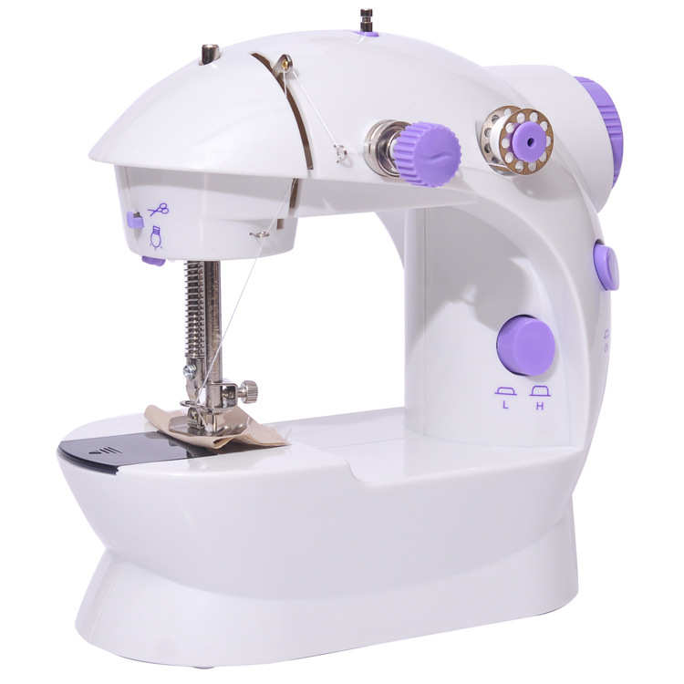缝中设备厂家批发202电动缝纫机 家用台式小型迷你缝纫机含拓展台
