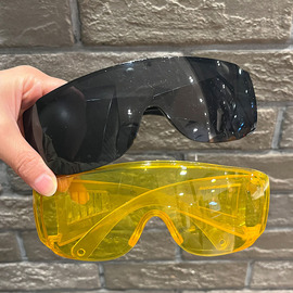 泼水节彩色护目镜工业防尘防雾彩色百叶窗防护眼镜眼罩劳保镜风镜