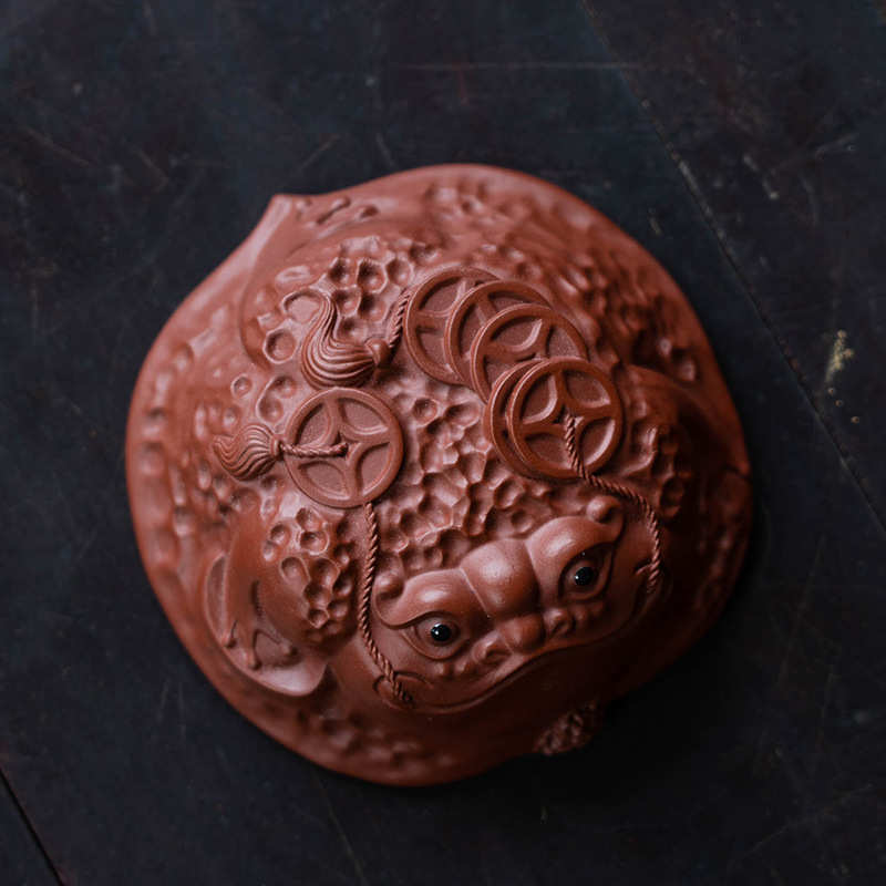 宜兴紫砂杯主人杯茶杯品茗杯核桃金蟾招财杯吉祥如意茶具套装批发