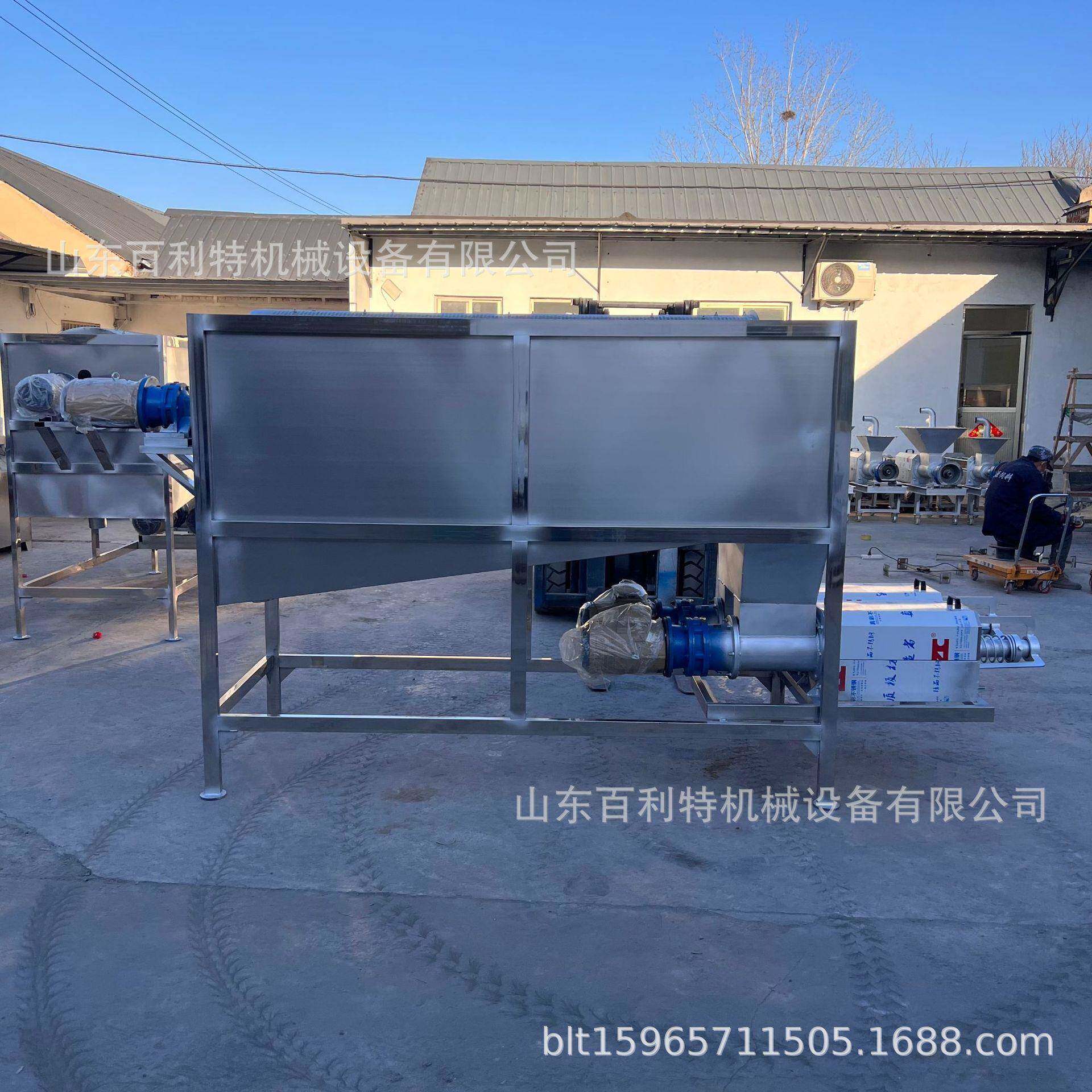 双机头滚筒微滤式干湿分离机猪场猪粪脱水机养殖场粪便固液分离机