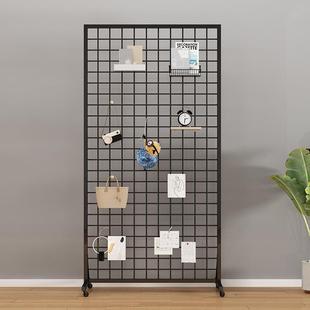 落地网格置物架立画体照871移动片墙摄影书品收纳饰品幼儿园作展