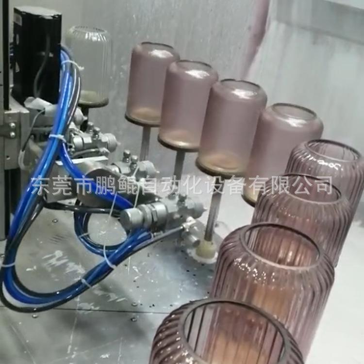 东莞工厂直供蜡烛杯转盘式喷漆设备香薰杯外壁喷涂设备喷油机