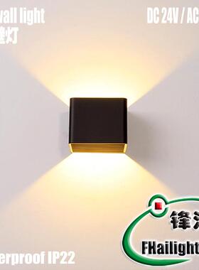 LED户外防水壁灯方形上下照室内外通用床头酒店别墅墙工程壁灯