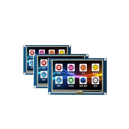 4.3寸串口USART HMI 触摸屏带组态控件GPU上位编辑TFT液晶显示屏