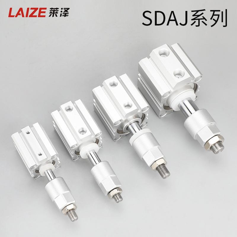 气缸薄气型动J小型大推力型可调行程SDAJ25/SDAJ32/57SDA40