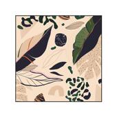 现代简约奶油风高级感植物花卉创意餐厅装 饰画房间卧室床头挂画