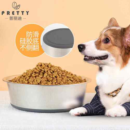 不锈钢宠物碗亚马逊宠物食盆硅胶猫碗狗碗狗用品宠物食盆