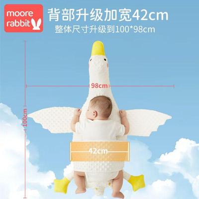大白鹅婴儿排气枕宝宝飞机抱枕安