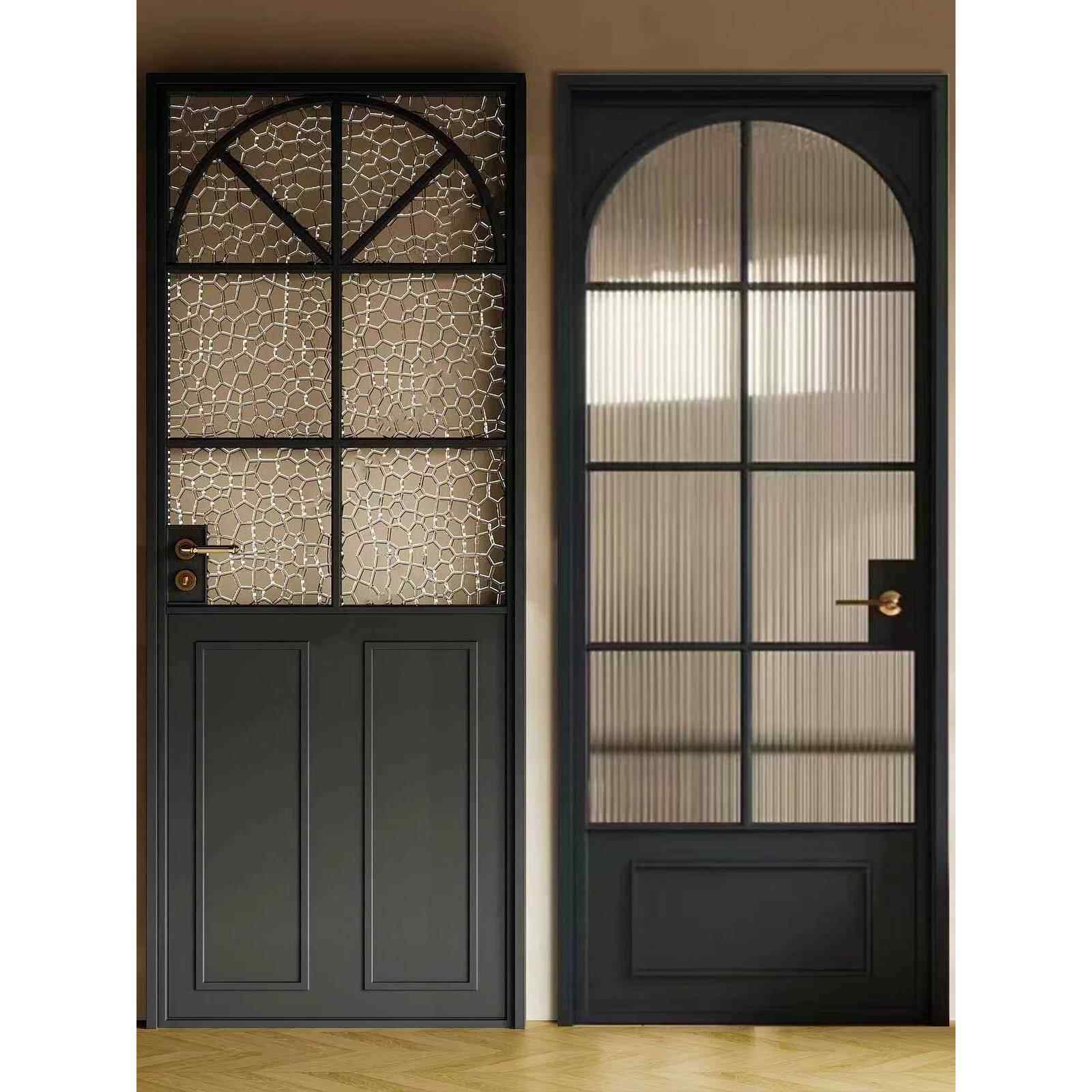 法式复古卫生间门洗手间阳台铁艺玻璃门厕所门店铺门定制拱形门,全屋定制,卫生间门/厕所门,淘宝优惠券,粉丝福利购,淘宝优惠卷