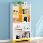 简易书架多层落地置物架客厅靠墙储物柜儿童家用简约书柜收纳柜子