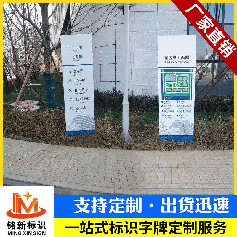 导向牌精神堡垒不锈钢宣传栏导视牌公园景区商场指示牌