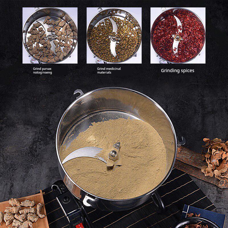 4500g商用粉碎机大型磨粒机超细小型钢厂香料粉碎机
