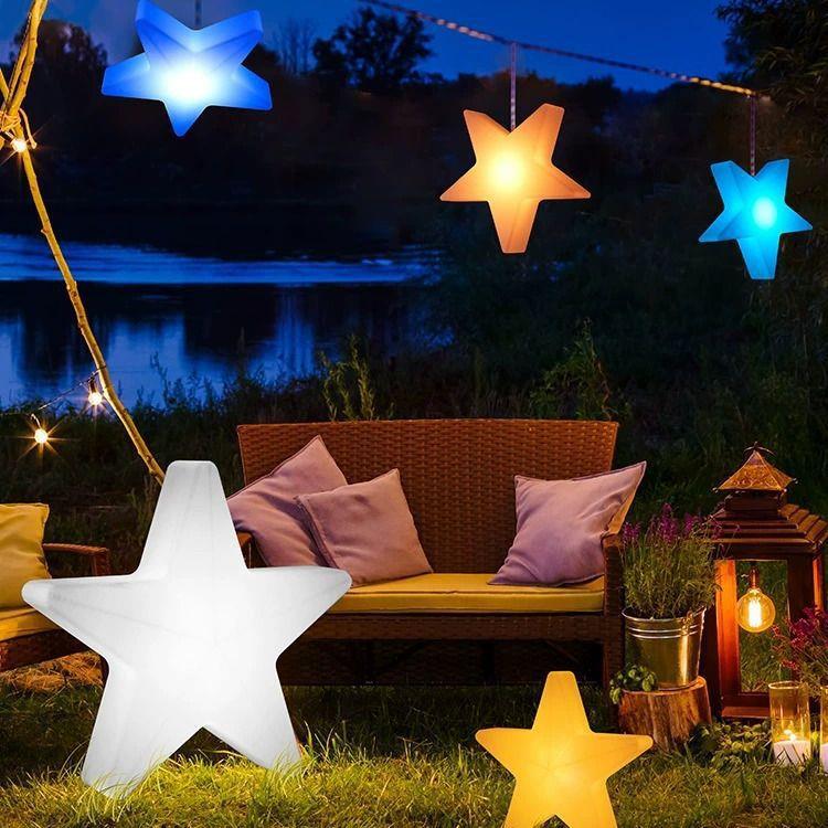 LED星星灯氛围灯露营灯串小圆球太阳能灯串装饰彩灯户外圣诞节