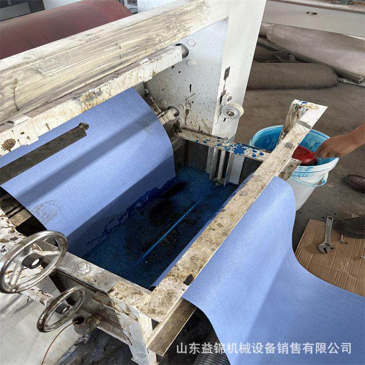 刮刀涂布机器 一次性马桶刷头替换片浸渍机 全自动浸胶涂布生产线
