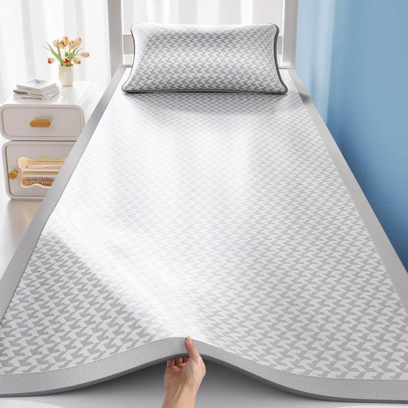 学生宿舍凉席冰丝席三件套夏季寝室单人折叠席子软席可机洗空调席,床上用品,冰丝席,淘宝优惠券,粉丝福利购,淘宝优惠卷